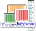 Most popular linear and postal barcode symbologies are supported