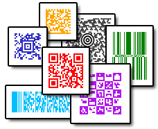 Most popular matrix and stacked barcode symbologies are supported