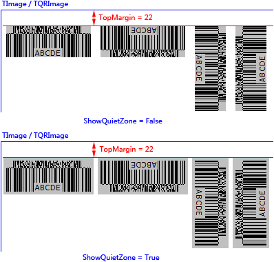 TopMargin property (CC-A, CC-B, CC-C; TextAlignment = taCustom; Text exceeds bounds)