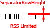 SeparatorRowHeight property (Height of 2D separator pattern)